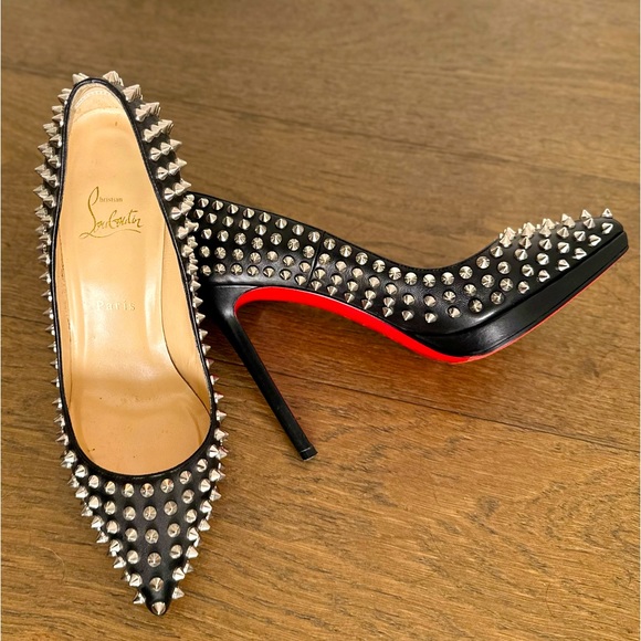 🔥CHRISTIAN LOUBOUTIN PIGALLE PLATO SPIKED 120 Pumps 39 SOLD OUT 🔥MAKE AN OFFER❣️ - Picture 4 of 16